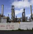 Área externa de uma refinaria de petróleo na Venezuela em meio a tensões com os EUA  Foto: Jesus Vargas/Getty Images