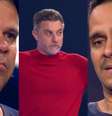 Glaucio, Luciano Huck e Jonas no The Wall, quadro do Domingão com Huck (Reprodução/TV Globo)  Foto: Contigo