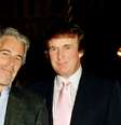 Epstein e Trump juntos na propriedade de Trump em Mar-a-Lago, na Flórida, em uma foto de arquivo de 1997  Foto: Getty Images / BBC News Brasil