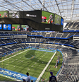 Sofi Stadium foi inaugurado em 2020 com custo aproximado de R$ 30 bilhões e tem capacidade para aproximadamente 70 mil espectadores 
  Foto: Giro 10