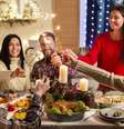 Veja opções para uma ceia de Natal saudável  Foto: Freepik