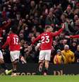 Matheus Cunha tenta finalização para o Manchester United – Stu Forster/Getty Images  Foto: Jogada10