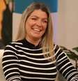 Paula Coelho no canal SIC, em 2021: aceitou apresentador o jornal erótico pelo bom salário  Foto: Reprodução/TV