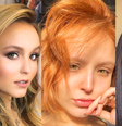 Franjinha colorida, loiro longo e ruivo curto: +15 cabelos usados por Larissa Manoela para te inspirar nesse verão.  Foto: Reprodução, Instagram / Purepeople