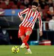 Johnny Cardoso em ação pelo Atlético de Madrid  Foto: Rico Brouwer/Soccrates/Getty Images