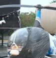 Helicóptero da Band faz pouso forçado em Guarulhos, na Grande São Paulo  Foto: Reprodução/TV Record