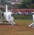 O Globocop danificado após um pouso forçado na capital mineira  Foto: PMMG/Divulgação