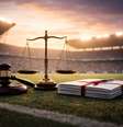 Partes se enfrentaram na Justiça do Trabalho para rescisão do contrato de futebol.   Foto: Gerada com auxílio de IA / Esporte News Mundo