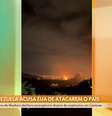 Globo começou a cobertura do ataque norte-americana à Venezuela no fim da madrugada, usando imagens de internet  Foto: Reprodução/TV