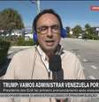 Pedro Bassan apareceu com fone de ouvido improvisado em entrada ao vivo  Foto: Reprodução/GloboNews