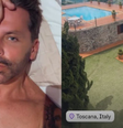 Henri Castelli finge que está na Itália  Foto: Reprodução/Instagram