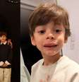 Enrico, filho de Marquinhos e Carol Cabrino sofreu uma queda em casa e cortou a boca  Foto: Reprodução/carolcabrino/Instagram