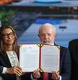 Lula vetou proposta em evento que marca os três anos dos atos de 8 de Janeiro  Foto: Reuters / BBC News Brasil