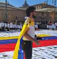 Manifestação de venezuelanos em Roma, em outubro, pediu libertação de presos políticos  Foto: ANSA / Ansa - Brasil