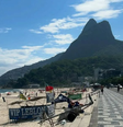 Praia do Leblon, na zona sul do Rio de Janeiro  Foto: Reprodução/Instagram