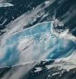 Iceberg A-23A se desprendeu da Antártida em 1986 e hoje está reduzido a cerca de um quarto do seu tamanho original  Foto: Divulgação/NASA / Estadão