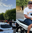 Porteiro de escola é surpreendido por pais de alunos com 'buzinaço' e moto nova  Foto: Arquivo pessoal