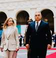 Meloni recebeu Orbán em Roma em outubro  Foto: ANSA / Ansa - Brasil