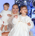 Virginia com os filhos Maria Alice, Maria Flor e José Leonardo  Foto: Reprodução Instagram