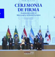 Acordo comercial entre Mercosul e UE é assinado após mais de 25 anos de negociações  Foto: Reprodução