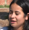 Stefany Nascimento Cordeiro, de 19 anos, voltava do trabalho quando percebeu a força da ventania  Foto: Reprodução/ RPC TV
