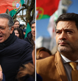António José Seguro, ex-secretário-geral do Partido Socialista (PS), vai ao segundo turno em 8 de fevereiro, com André Ventura, do partido Chega, de direita radical  Foto: EPA/Reuters / BBC News Brasil