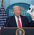 O presidente Donald Trump discursa na Casa Branca, em Washington, D.C., em 20 de janeiro de 2026, durante coletiva que marcou o primeiro ano de seu segundo mandato.  Foto: REUTERS - Jessica Koscielniak / RFI