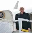 Trump desembarca em Zurique, na Suíça, após problema em avião  Foto: ANSA / Ansa - Brasil