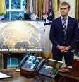 Donald Trump anuncia o escudo antimíssil Domo de Ouro no Salão Oval com o Secretário de Defesa Pete Hegseth  Foto: Reuters / BBC News Brasil