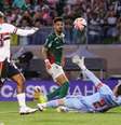 Maurício abriu o placar para o Palmeiras –  Foto: Fabio Menotti/Palmeiras / Jogada10