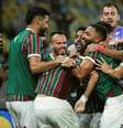 Campo pesado marcou o primeiro  tempo do Fla-Flu.  Foto: LEONARDO BRASIL / FLUMINENSE F.C. / Jogada10