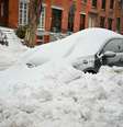 Carros cobertos de neve em Nova York  Foto: ANSA / Ansa - Brasil