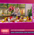 Ana Maria Braga ensina Matheus, eliminado do 'BBB26' a espremer limão no 'Mais Você'  Foto: Reprodução/Globo