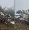Queda de avião na Colômbia deixa 15 mortos  Foto: Reprodução/@RNEE_O/X