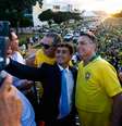 Jair Bolsonaro e o deputado Nikolas Ferreira em um ato pró-anistia convocado pelo ex-presidente.  Foto: Wilton Júnior/Estadão / Estadão