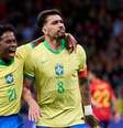 Endrick e Paquetá durante jogo da Seleção Brasileira  Foto: ( Getty Images) / Sportbuzz