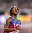 Sha'Carri Richardson é campeã olímpica  Foto: Daniela Porcelli/Getty Images