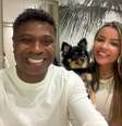 Edilson, Luana e o cachorro Biduzinho  Foto: Reprodução/Instagram