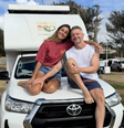 Lucas Lima posa com a namorada durante viagem  Foto: Reprodução/Instagram