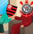 Corinthians provoca o Flamengo  Foto: Reprodução/X/Corinthians