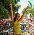 Ivete Sangalo puxa o bloco SeráQAbre? no Rio de Janeiro  Foto: Webert Belicio/Agnews