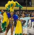 Sabrina Sato fez uma homenagem ao Brasil em ensaio técnico pela Vila Isabel  Foto: Anderson Bordê/AgNews