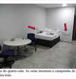 Ao lado da cama, Bolsonaro tem acesso a um botão de pânico e a barras de apoio para se levantar  Foto: Reprodução/GloboNews