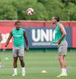 John Kennedy durante treino do Fluminense (FOTOS: LUCAS MERÇON / FLUMINENSE F.C.)  Foto: Esporte News Mundo