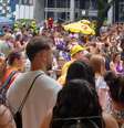 Boco com Calvin Harris teve superlotação e foliões passando mal  Foto: Reprodução/X