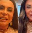 Gretchen usa gargantilha com nome do marido em bloco de Luísa Sonza   Foto: Reprodução/Instagram