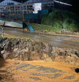 Vazamento de lama em mina da Vale causou impactos na área urbana de Congonhas, em Minas Gerais  Foto: Prefeitura de Congonhas/Divulgação