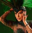 Erika Schneider posa para ensaio fotográfico com fantasia de carnaval  Foto: Reprodução | Instagram