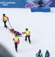 Liu Jiayu deixa pista de maca após queda  Foto: An Lingjun/CHINASPORTS/VCG via Getty Images