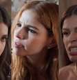 Lorena (Alanis Guillen), Juquinha (Gabriela Medvedovsky) e Arminda (Grazi Massafera) de Três Graças (Reprodução/TV Globo)  Foto: Contigo